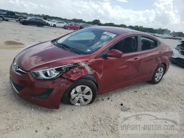 HYUNDAI ELANTRA 2016 5npdh4ae1gh697350