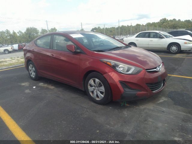 HYUNDAI ELANTRA 2016 5npdh4ae1gh706726