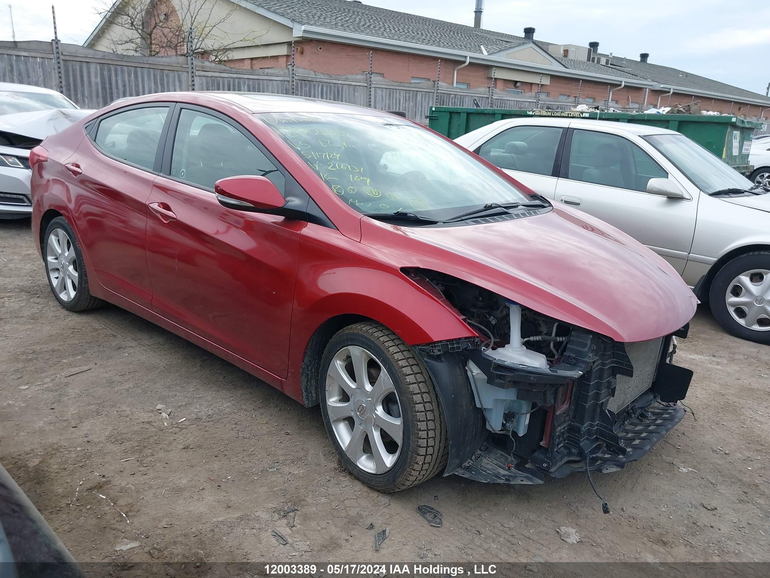 HYUNDAI ELANTRA 2013 5npdh4ae2dh216131