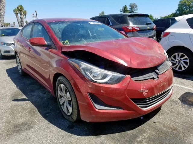 HYUNDAI ELANTRA SE 2016 5npdh4ae2gh725284