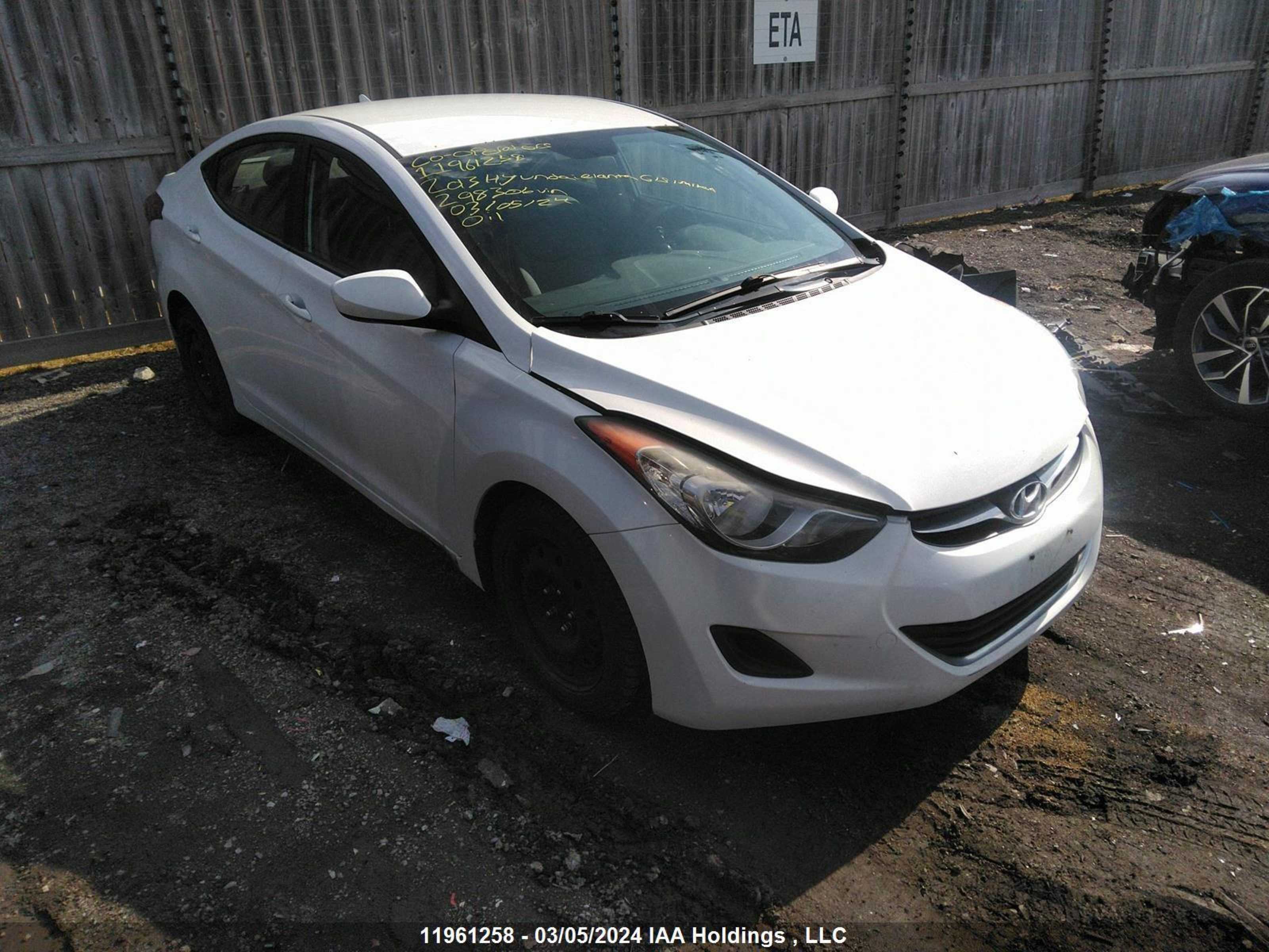 HYUNDAI ELANTRA 2013 5npdh4ae3dh298306