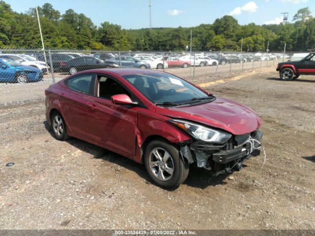 HYUNDAI ELANTRA 2014 5npdh4ae3eh534857