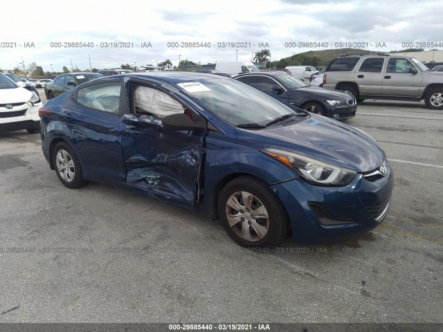 HYUNDAI ELANTRA 2016 5npdh4ae3gh714200