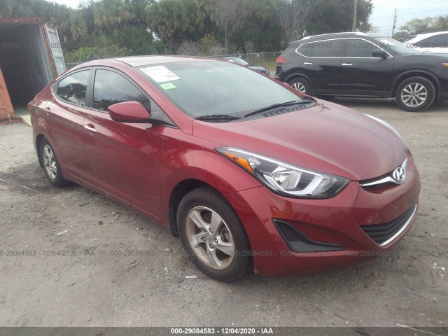 HYUNDAI ELANTRA 2014 5npdh4ae4eh535791