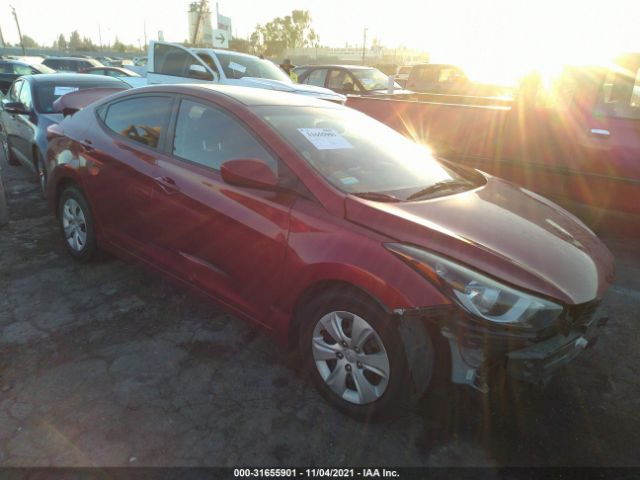 HYUNDAI ELANTRA 2016 5npdh4ae4gh724170