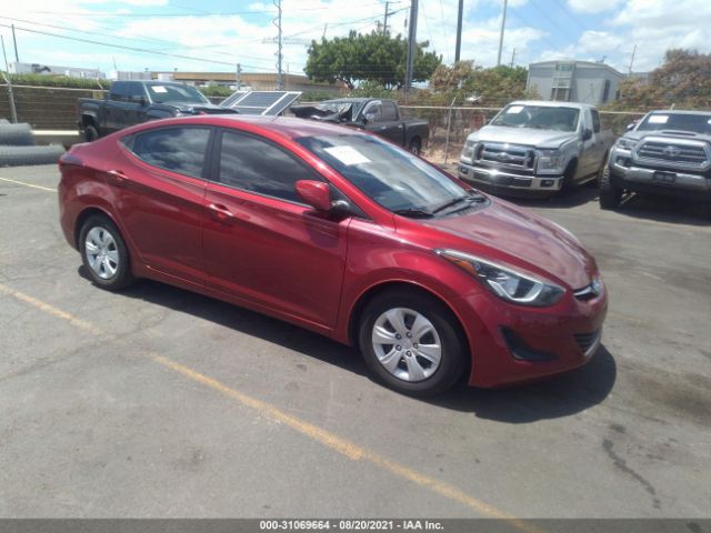 HYUNDAI ELANTRA 2016 5npdh4ae4gh741681