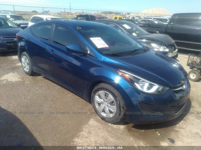 HYUNDAI ELANTRA 2016 5npdh4ae4gh741969