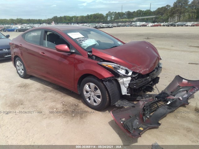 HYUNDAI ELANTRA 2016 5npdh4ae4gh751790