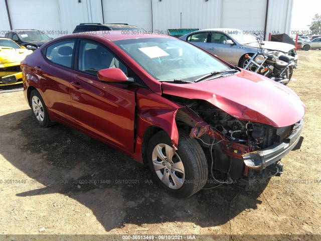 HYUNDAI ELANTRA 2016 5npdh4ae5gh736103