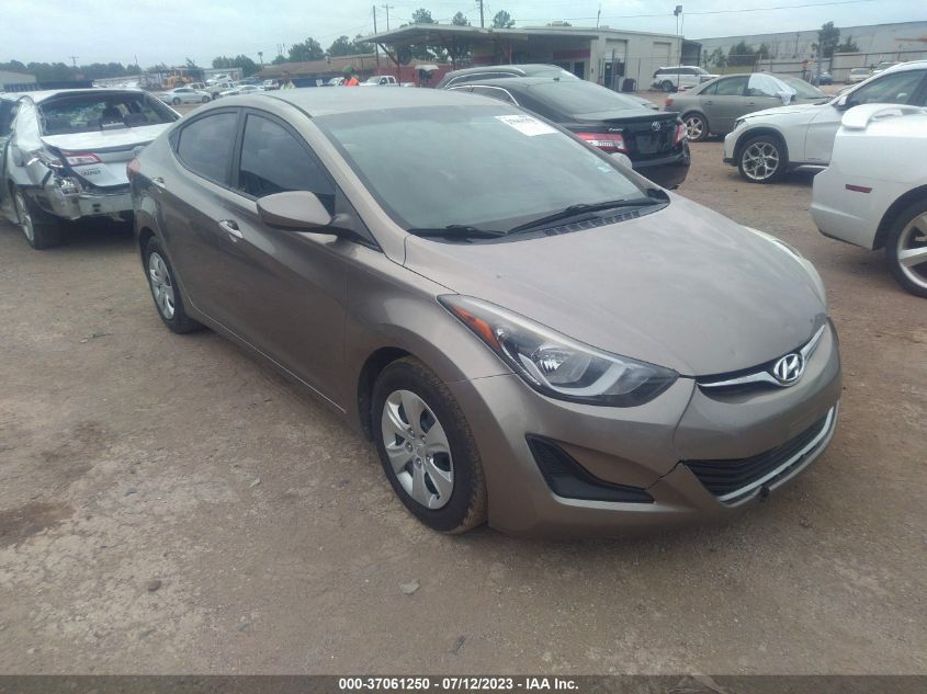 HYUNDAI ELANTRA 2016 5npdh4ae5gh768355