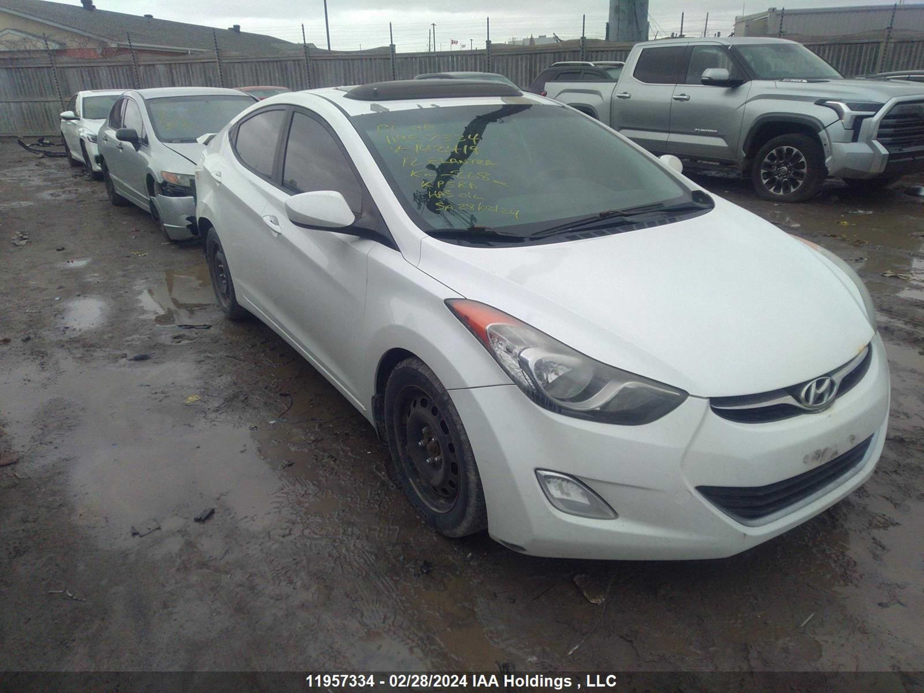 HYUNDAI ELANTRA 2012 5npdh4ae6ch142419