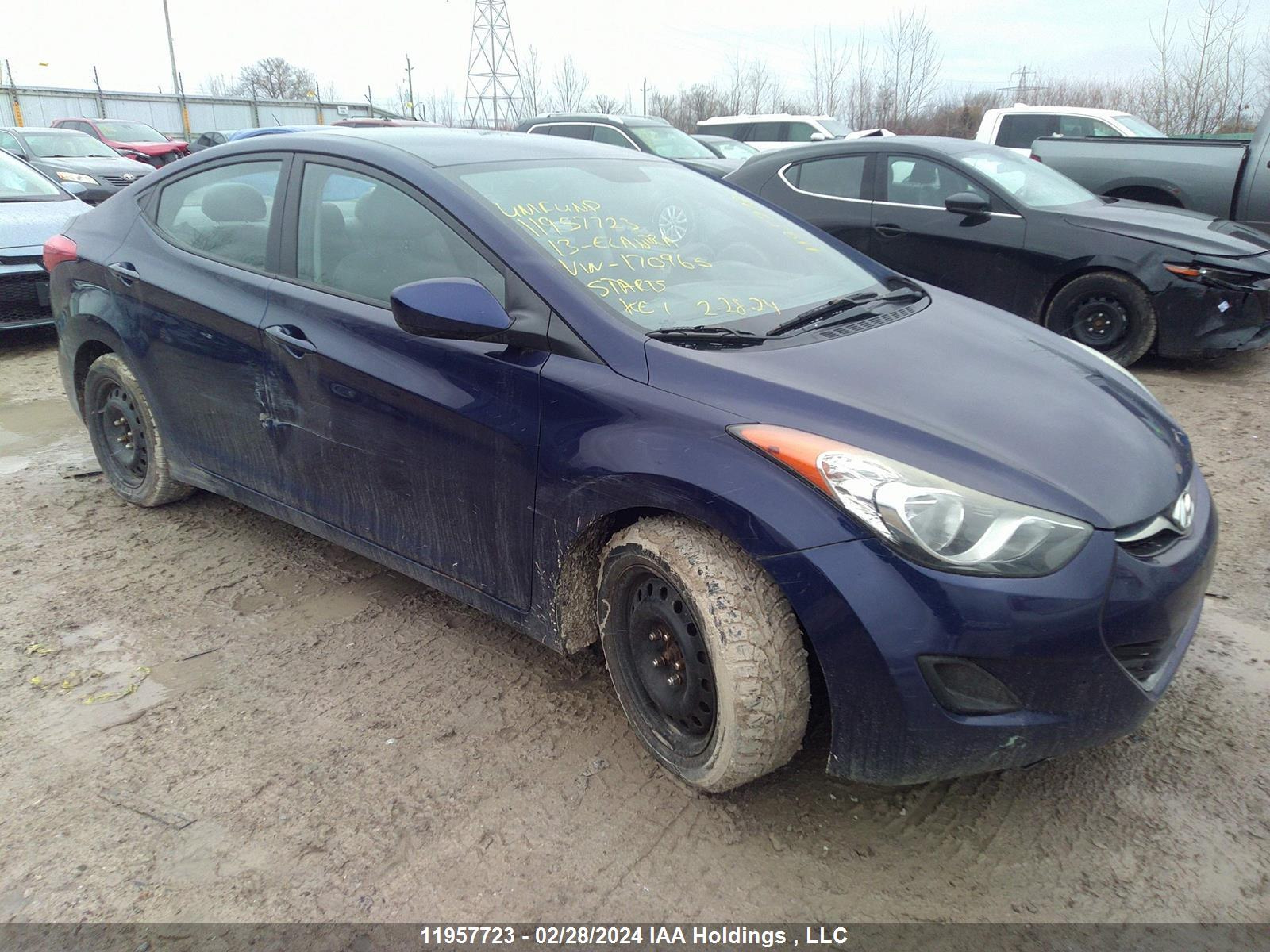 HYUNDAI ELANTRA 2013 5npdh4ae6dh170965