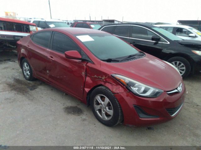 HYUNDAI ELANTRA 2014 5npdh4ae6eh546369