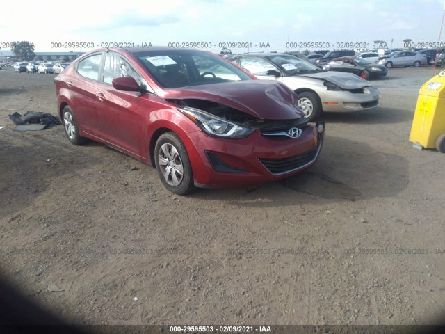 HYUNDAI ELANTRA 2016 5npdh4ae7gh710022