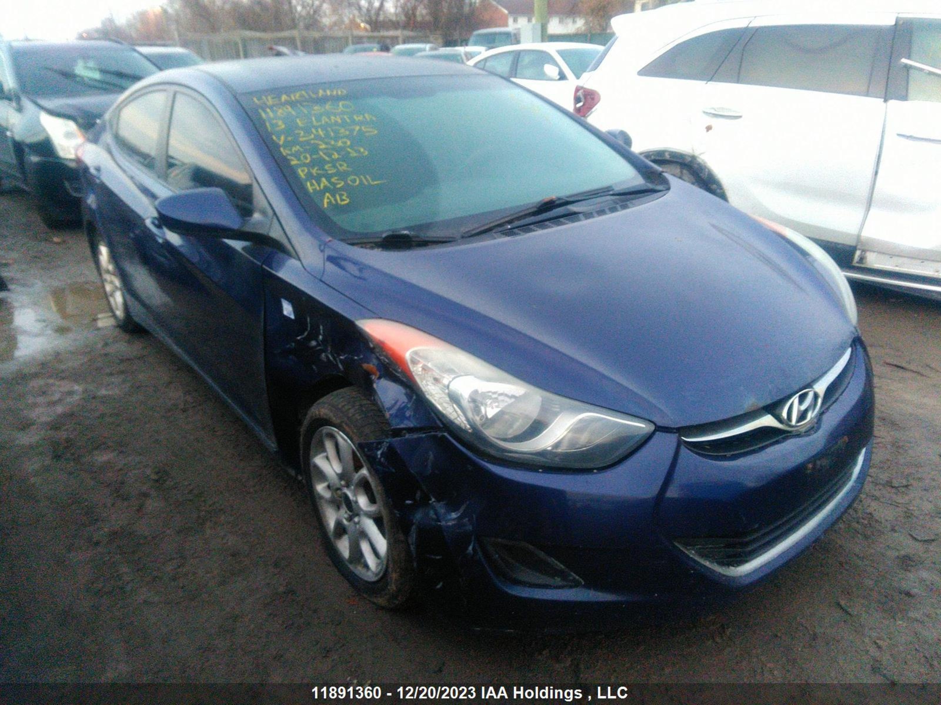 HYUNDAI ELANTRA 2013 5npdh4ae8dh341375