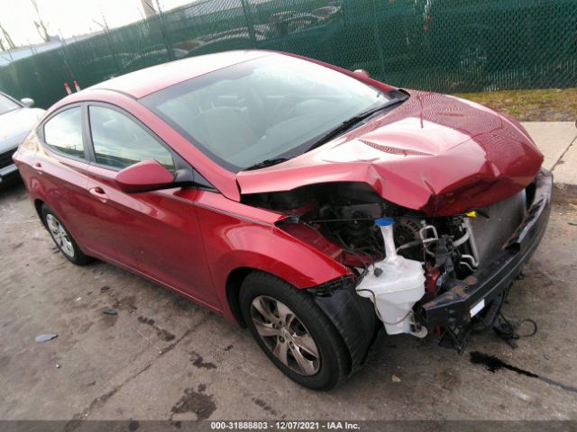 HYUNDAI ELANTRA 2016 5npdh4ae8gh765580