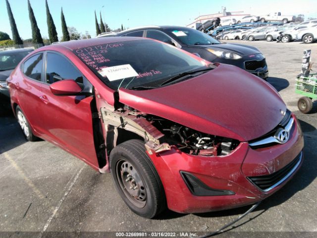 HYUNDAI ELANTRA 2016 5npdh4ae9gh679162