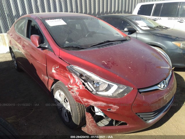 HYUNDAI ELANTRA 2016 5npdh4ae9gh692042