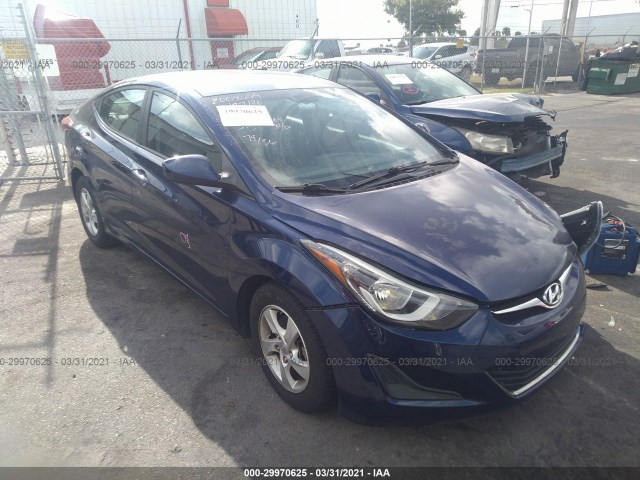 HYUNDAI ELANTRA 2014 5npdh4aexeh463608