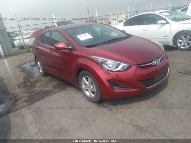 HYUNDAI ELANTRA 2014 5npdh4aexeh490176