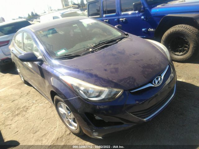 HYUNDAI ELANTRA 2014 5npdh4aexeh501533