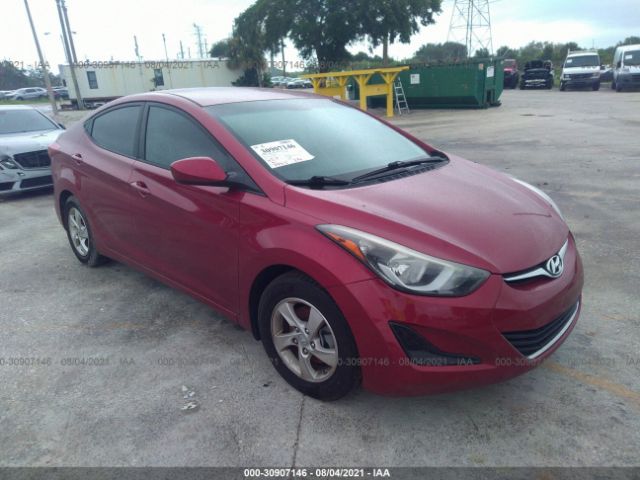 HYUNDAI ELANTRA 2014 5npdh4aexeh508546