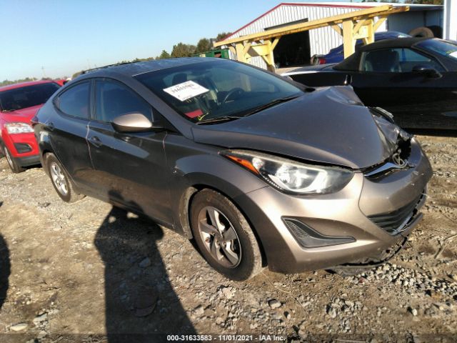 HYUNDAI ELANTRA 2014 5npdh4aexeh512046