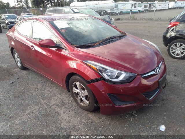 HYUNDAI ELANTRA 2014 5npdh4aexeh520891