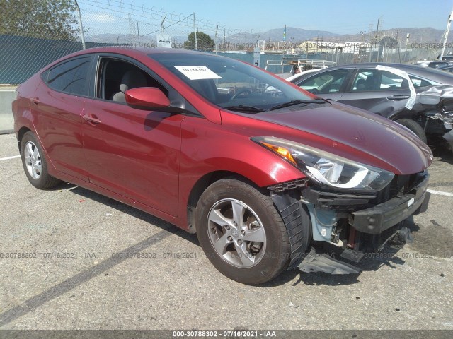 HYUNDAI ELANTRA 2014 5npdh4aexeh531504