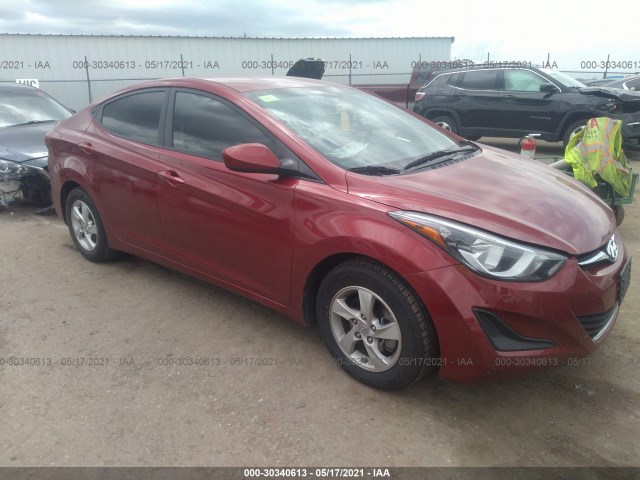 HYUNDAI ELANTRA 2014 5npdh4aexeh535505