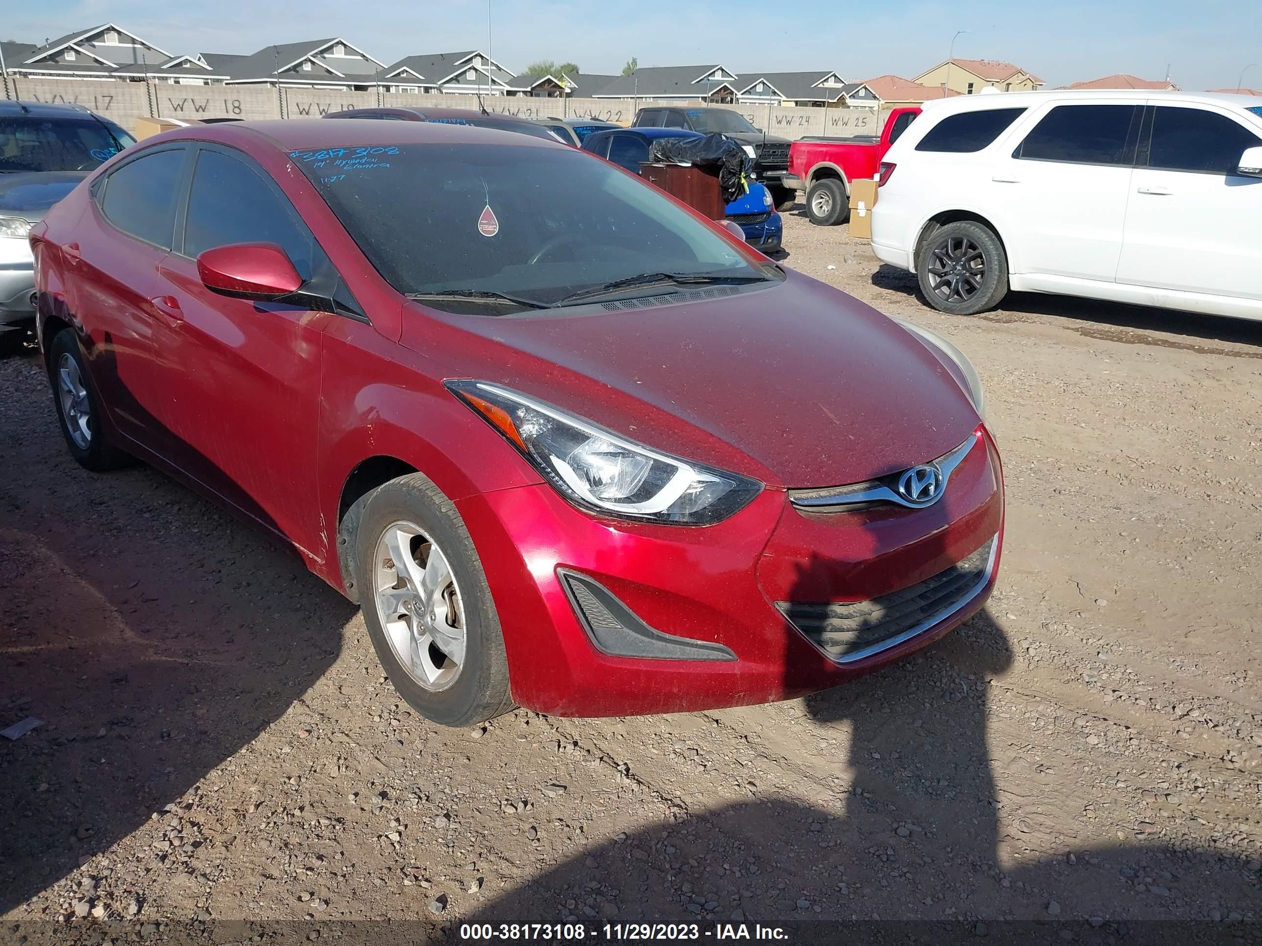 HYUNDAI ELANTRA 2014 5npdh4aexeh536217