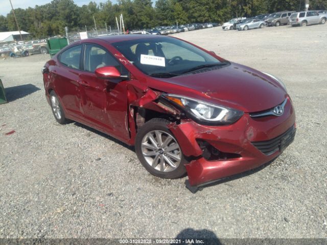 HYUNDAI ELANTRA 2014 5npdh4aexeh545337