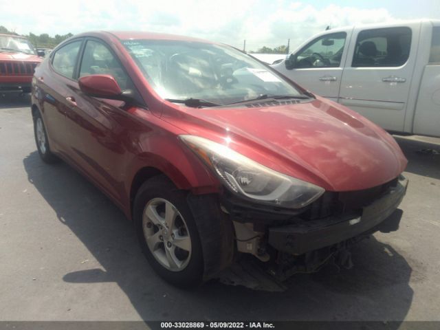 HYUNDAI ELANTRA 2014 5npdh4aexeh546830