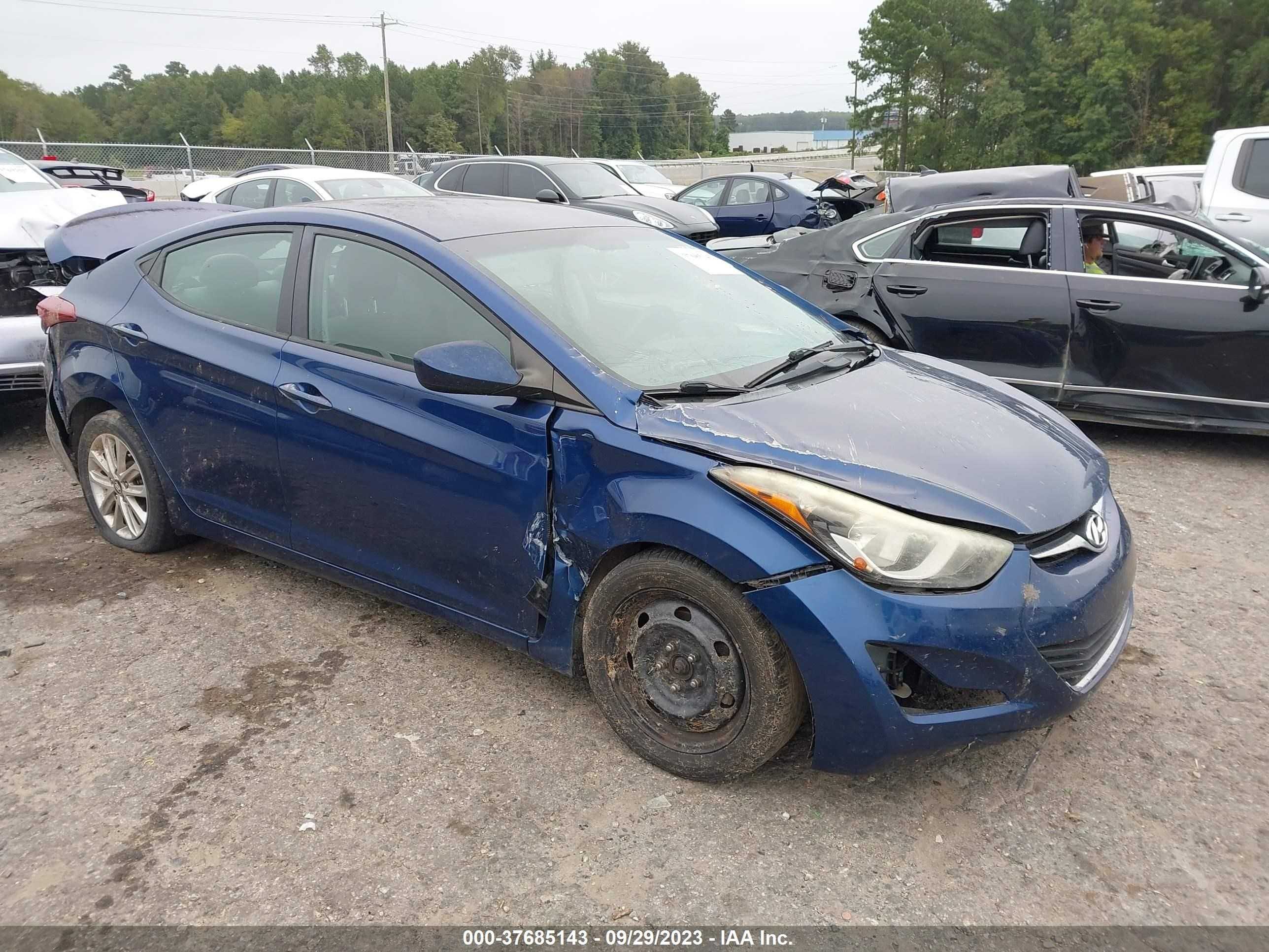 HYUNDAI ELANTRA 2015 5npdh4aexfh637629