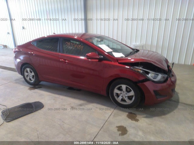 HYUNDAI ELANTRA 2015 5npdh4aexfh646654