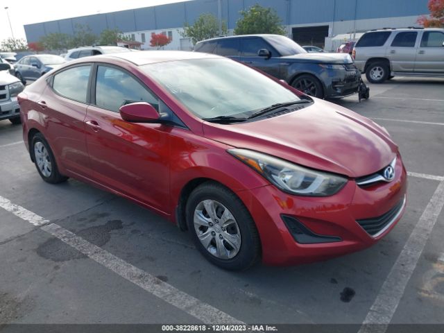 HYUNDAI ELANTRA 2016 5npdh4aexgh666498