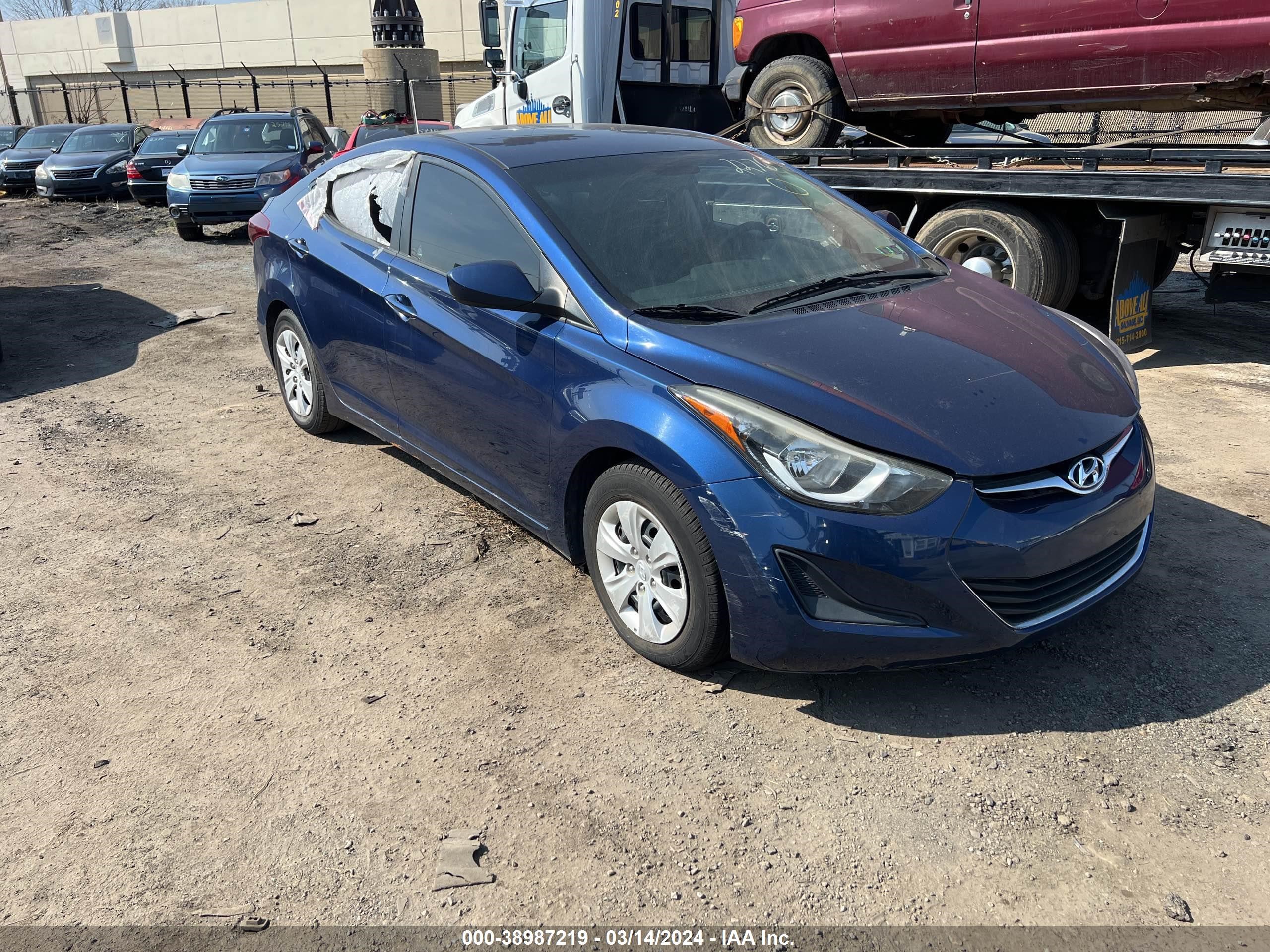 HYUNDAI ELANTRA 2016 5npdh4aexgh679106