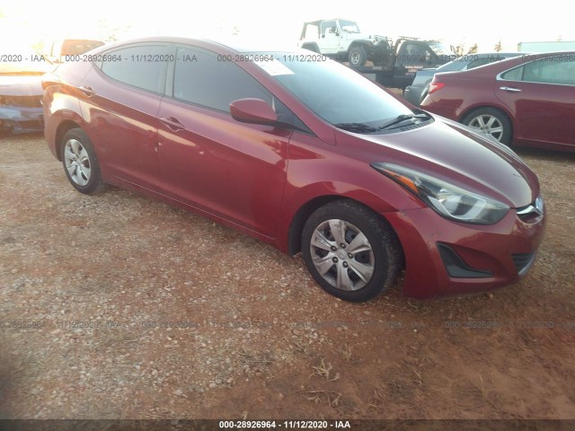 HYUNDAI ELANTRA 2016 5npdh4aexgh698030