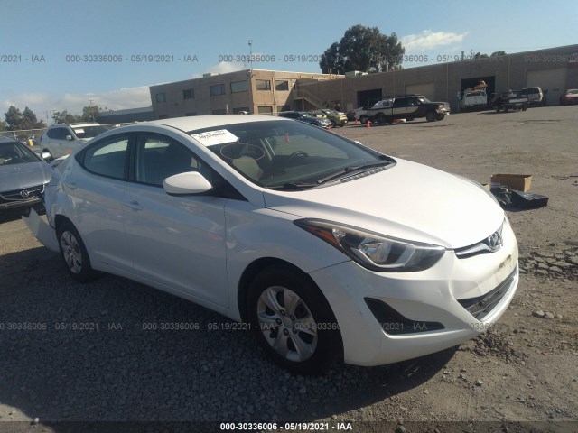 HYUNDAI ELANTRA 2016 5npdh4aexgh711357