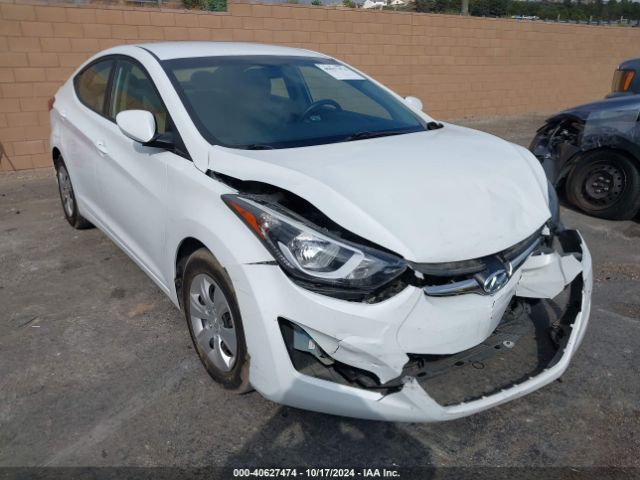 HYUNDAI ELANTRA 2016 5npdh4aexgh728286