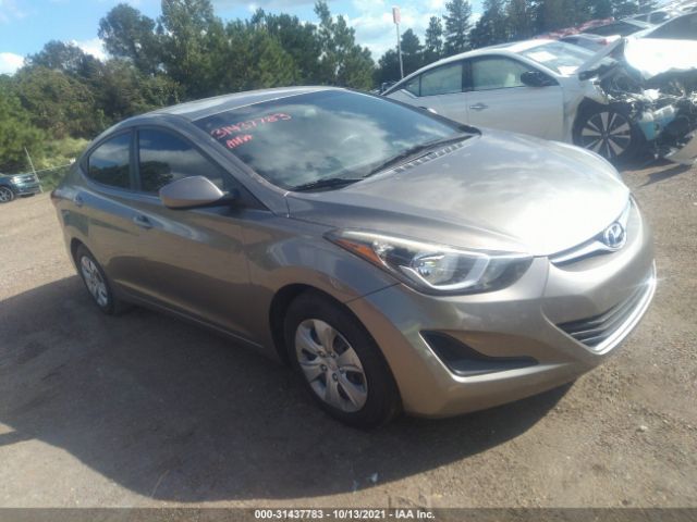 HYUNDAI ELANTRA 2016 5npdh4aexgh746948