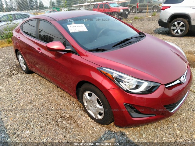 HYUNDAI ELANTRA 2016 5npdh4aexgh748747