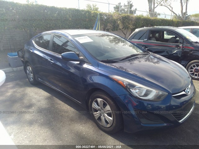 HYUNDAI ELANTRA 2016 5npdh4aexgh757030