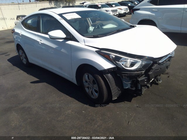 HYUNDAI ELANTRA 2016 5npdh4aexgh771154