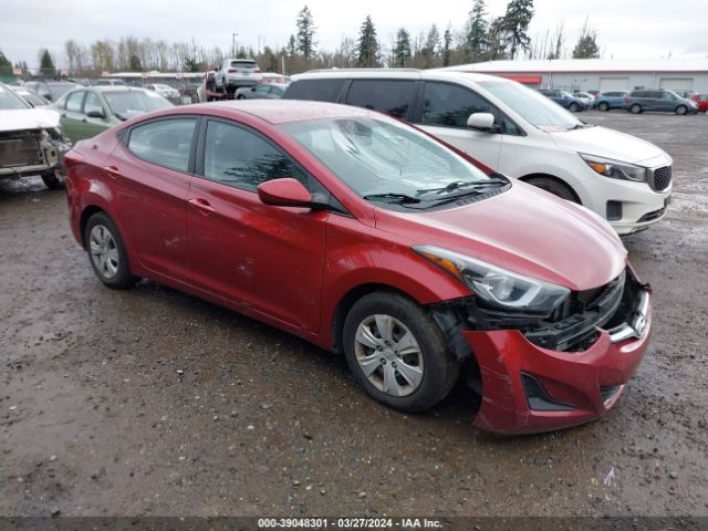 HYUNDAI ELANTRA 2016 5npdh4aexgh783014