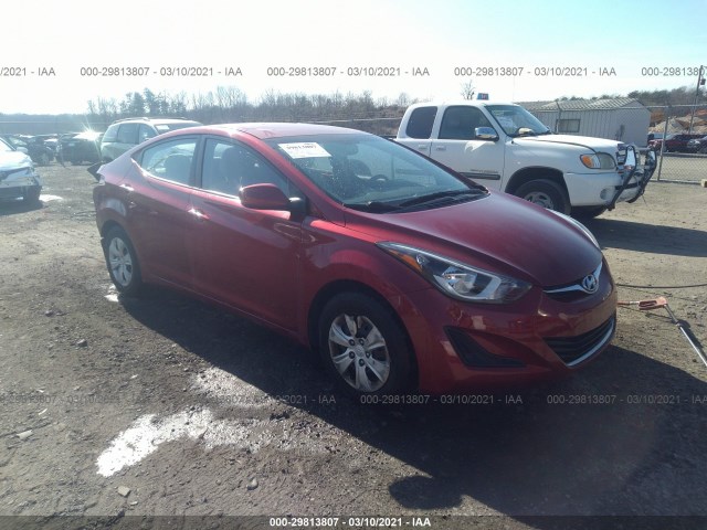 HYUNDAI ELANTRA 2016 5npdh4aexgh786625