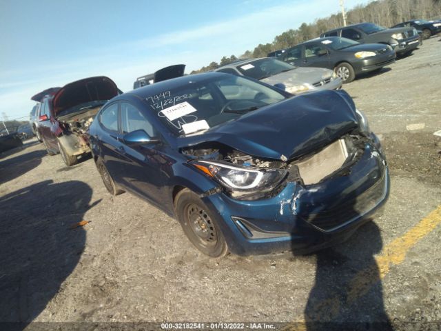 HYUNDAI ELANTRA 2016 5npdh4aexgh787449