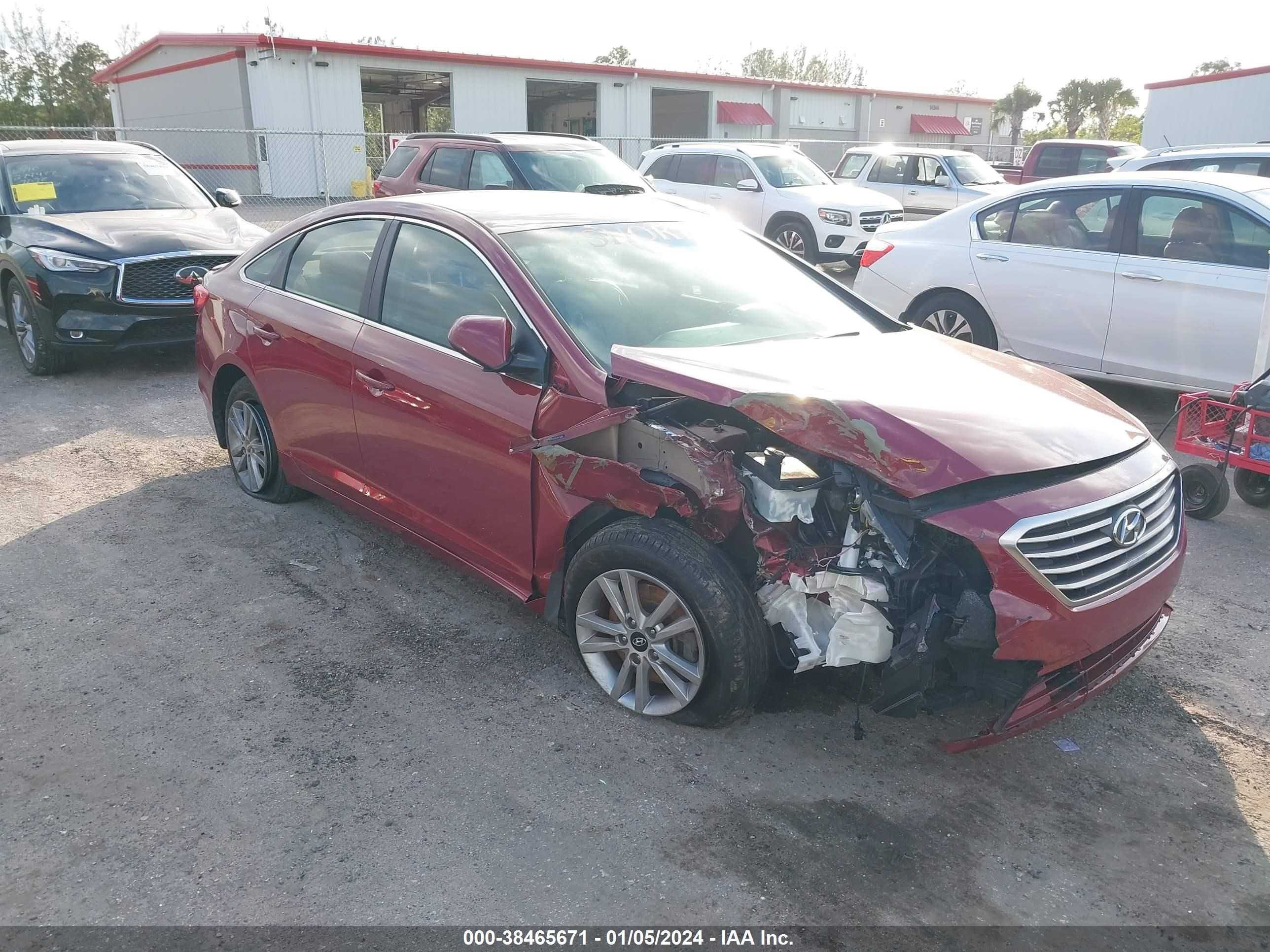 HYUNDAI SONATA 2015 5npe24af0fh206554