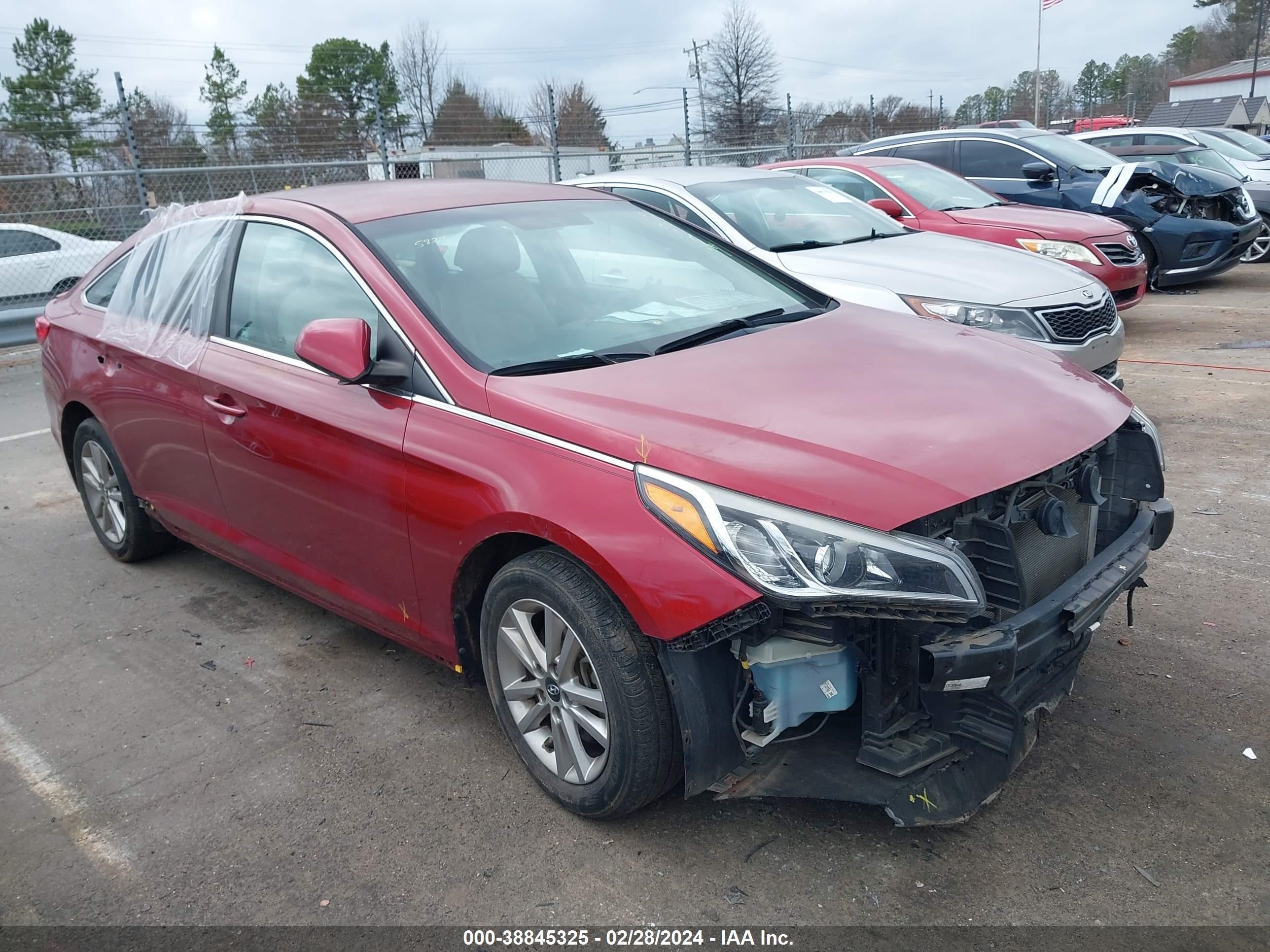 HYUNDAI SONATA 2016 5npe24af3gh378367