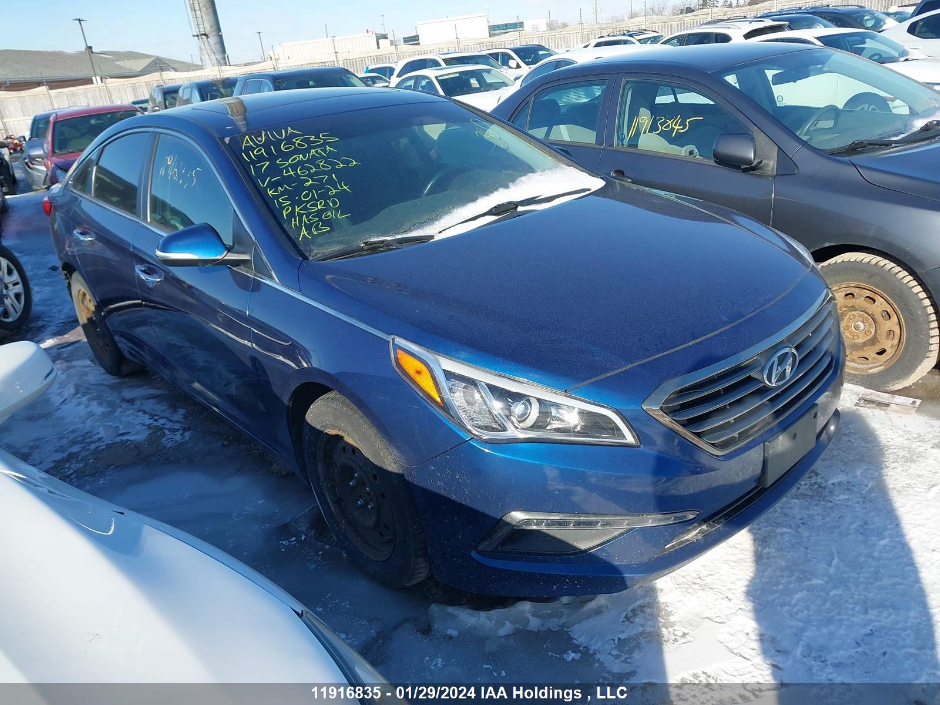 HYUNDAI SONATA 2017 5npe24af3hh462822